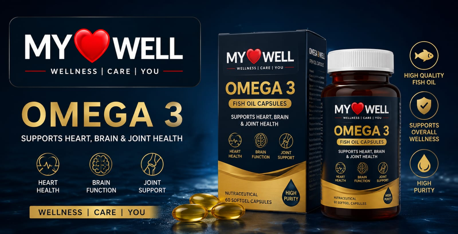 MY WELL Omega 3 Fish Oil